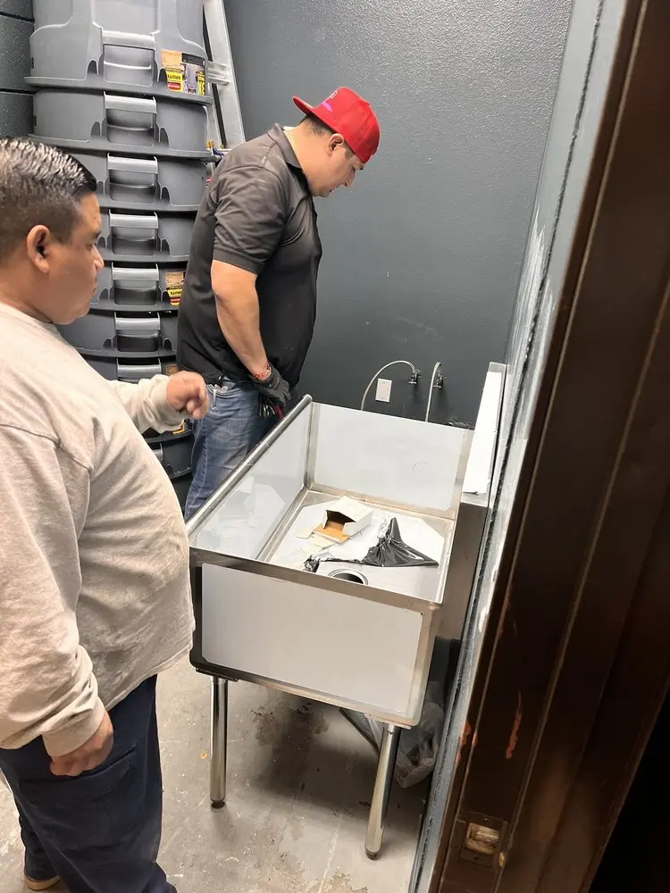 Commercial plumbing and sink installation in High Point